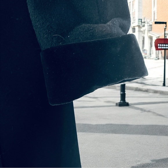 Vintage Herman Kay Black Wool Coat – Women’s Size 14 - Picture 8 of 10